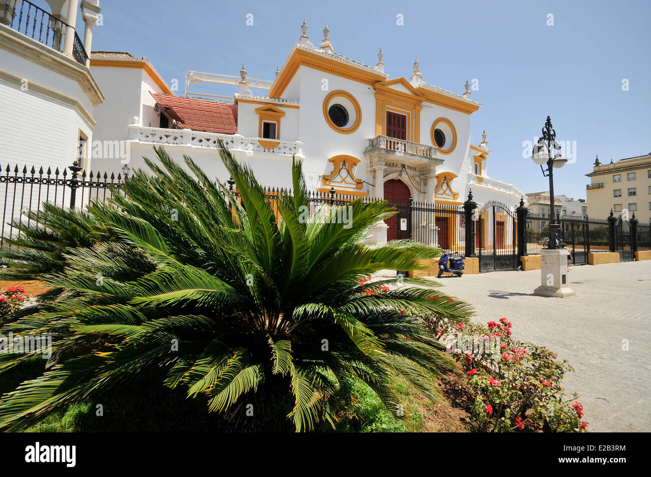 Spagna, Andalusia Siviglia, Plaza de toros, arena dei tori Maestranza xviii secolo sivigliano barocco Foto Stock