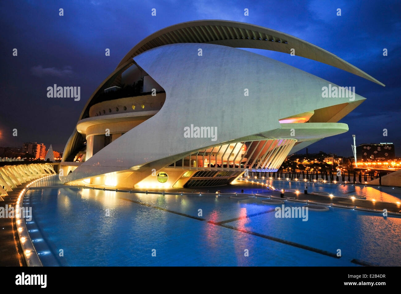 Spagna, valencia, città delle arti e delle scienze di valencia, il ... Citta delle arti e delle scienze di valencia