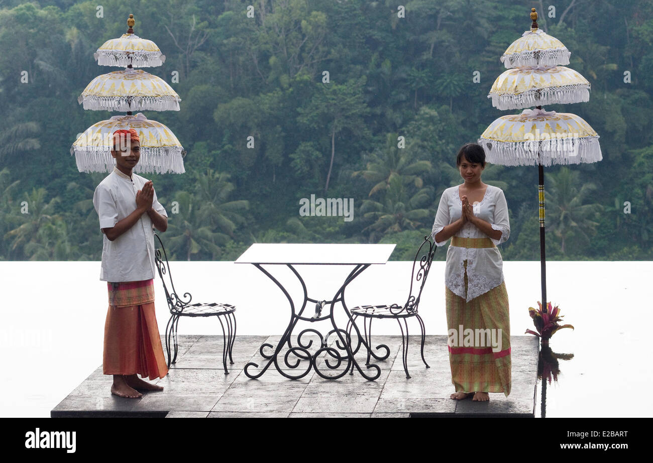 Indonesia Bali Ubud, il Kupu Kupu Barong Hotel Foto Stock