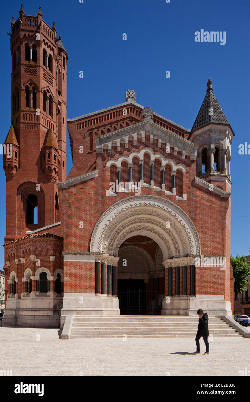 Francia e Lot et Garonne, Villeneuve sur Lot, Santa Caterina Chiesa Foto Stock