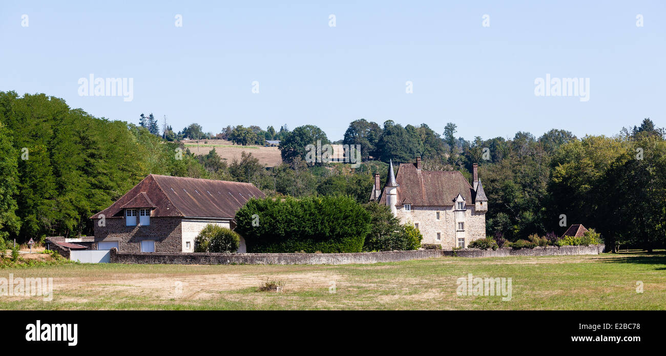 Francia, Dordogne, Perigord Vert, San Paolo la Roche, Chateau de Montardy Foto Stock