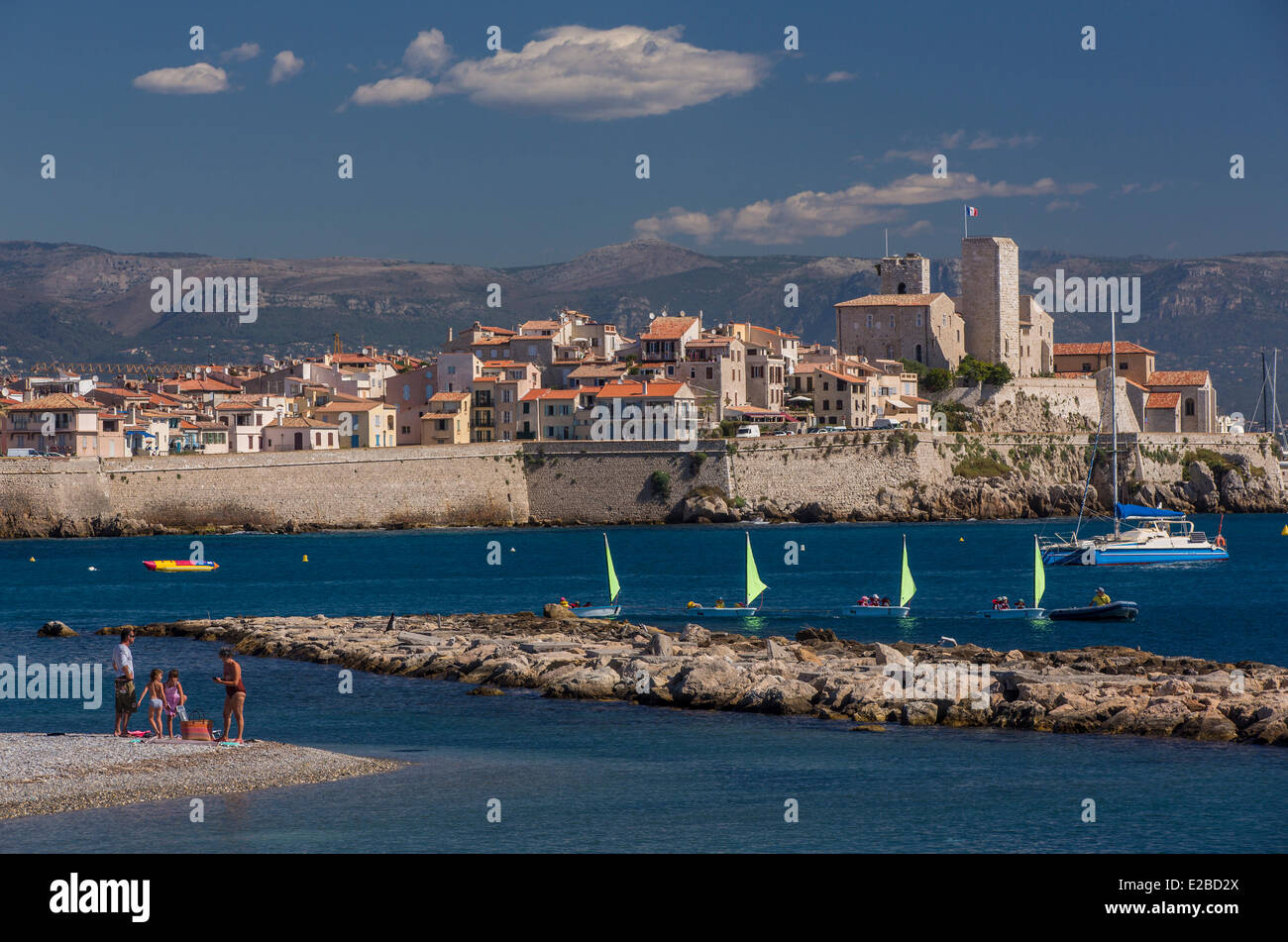 Francia, Alpes Maritimes, Antibes, old town Foto Stock