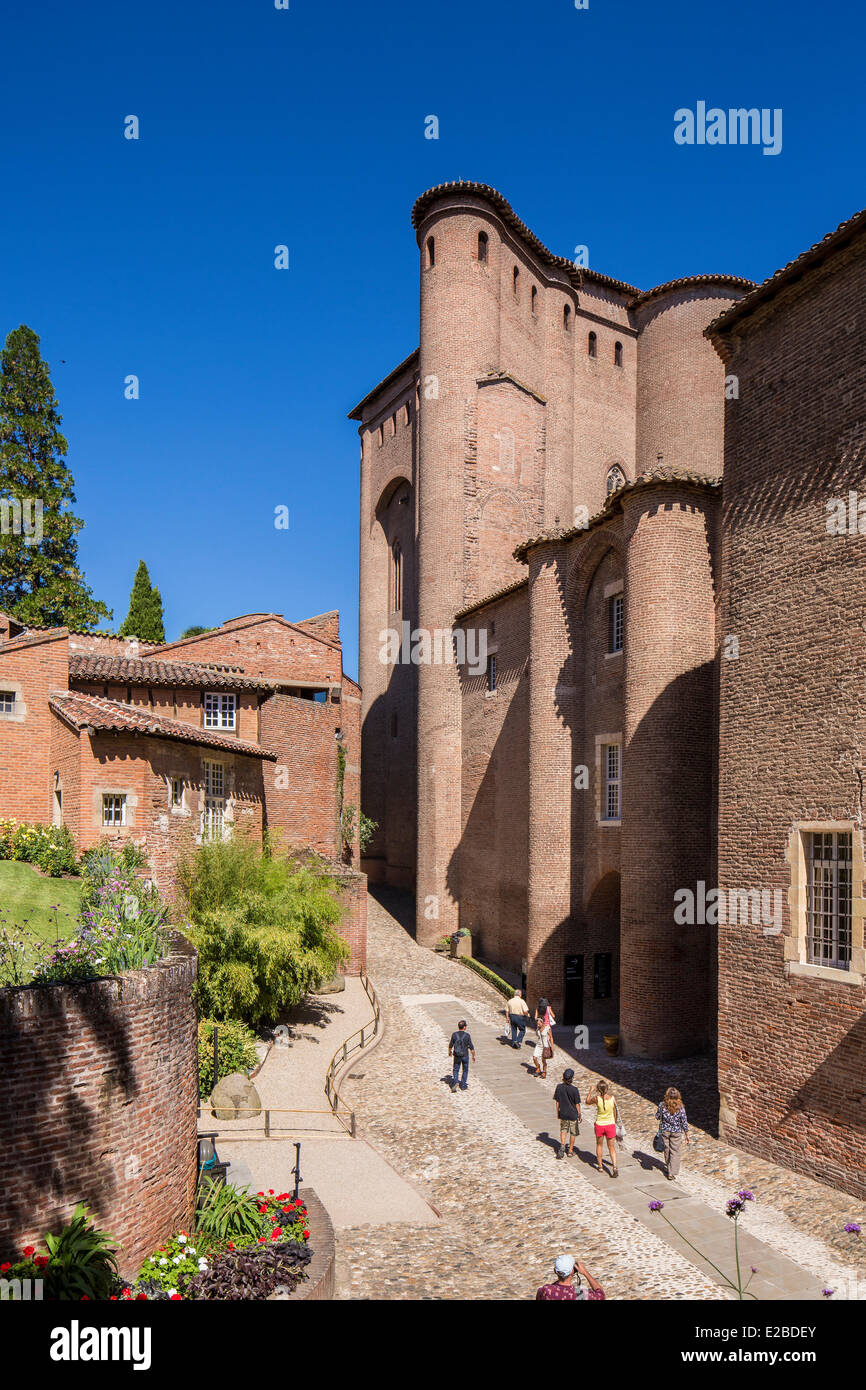 Francia, Tarn, Albi, città episcopale, elencati come patrimonio mondiale dall' UNESCO, il palazzo della Berbie che contiene al museo di Toulouse Lautrec Foto Stock