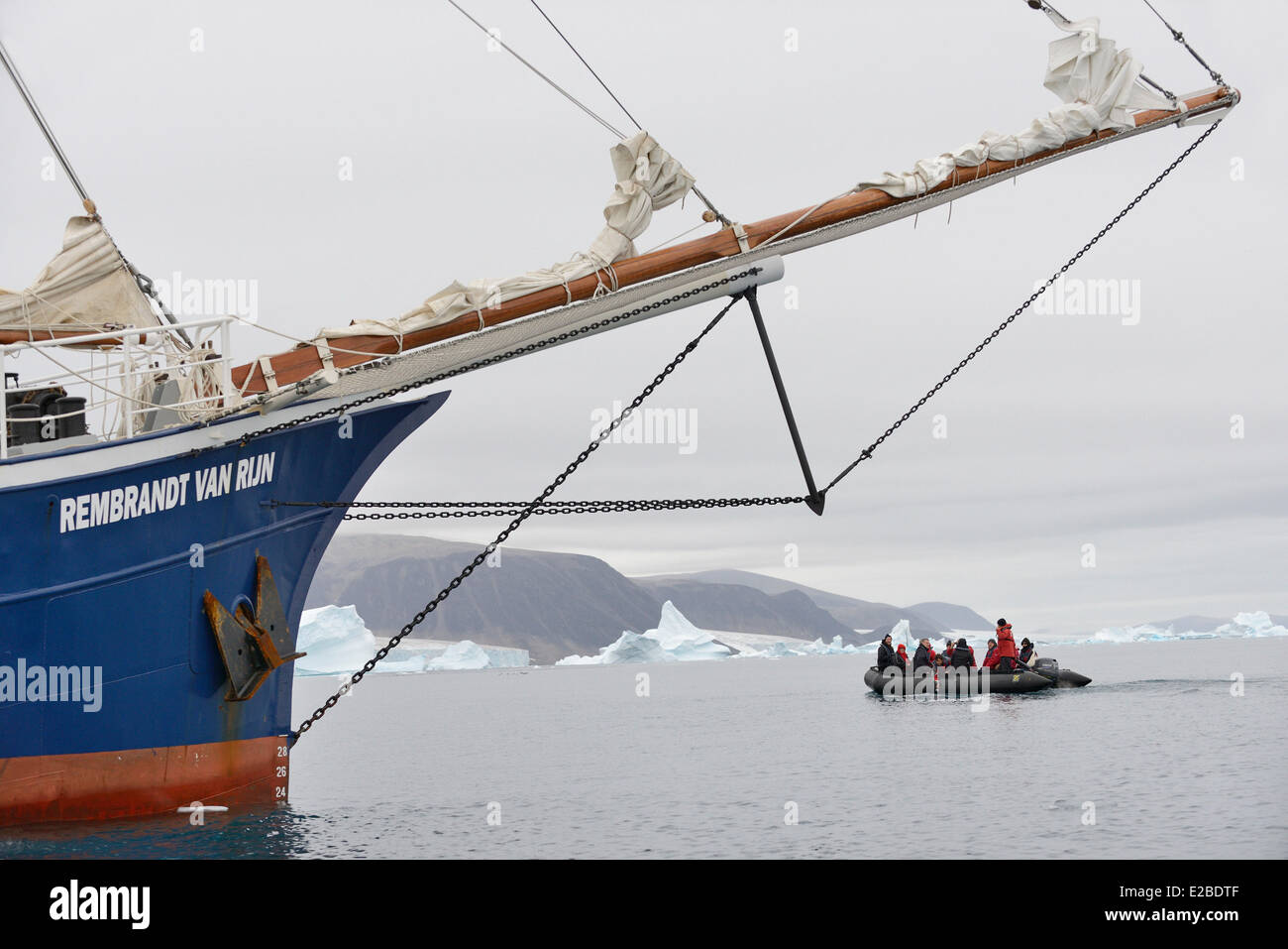 La Groenlandia, Melville Bay, in atterraggio a Cape York Foto Stock