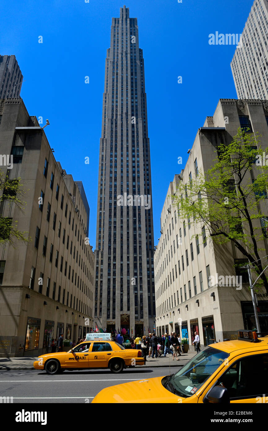Stati Uniti, New York City Manhattan Midtown, Fifth Avenue, Rockefeller Center Foto Stock