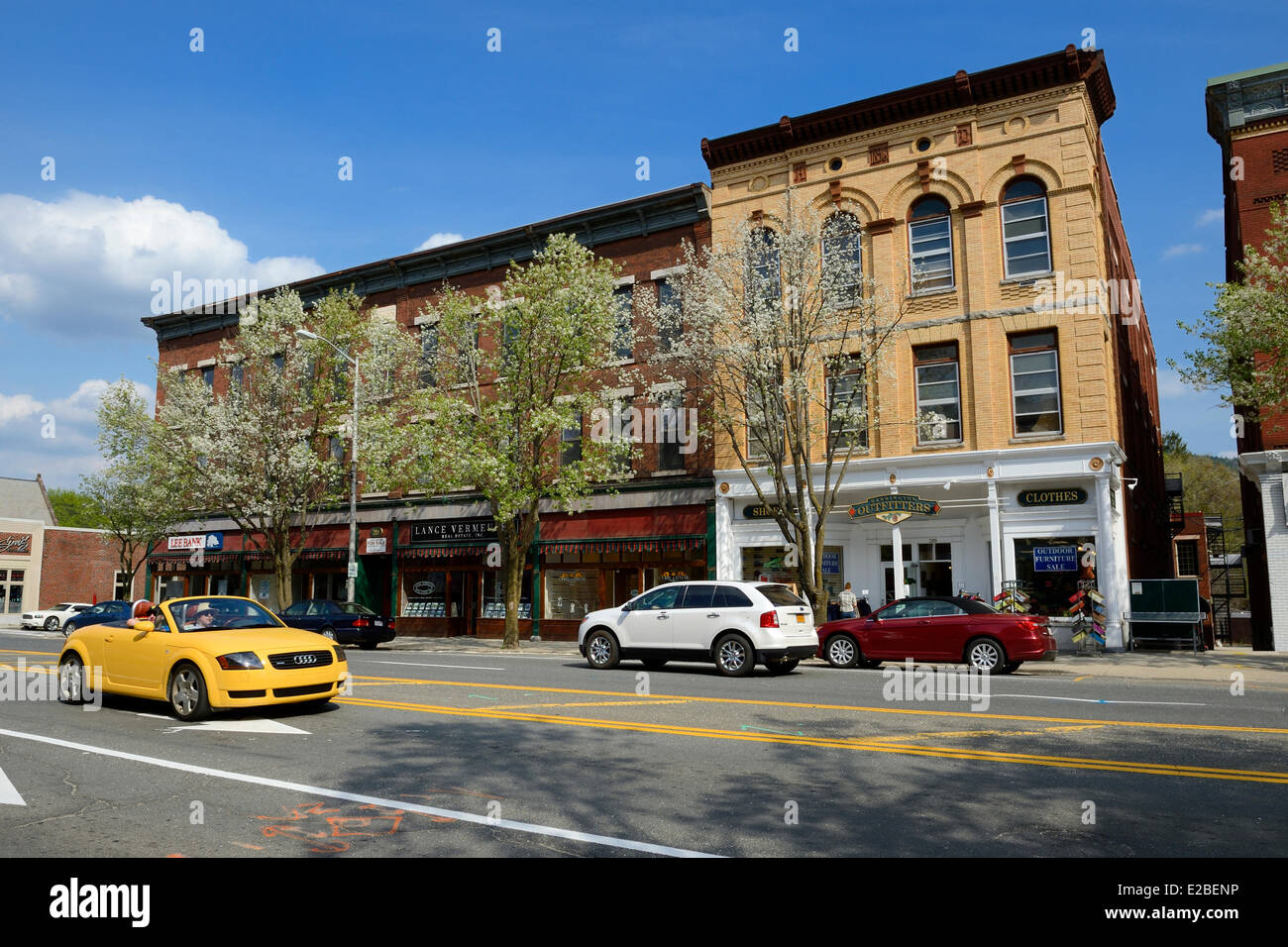 Stati Uniti, New York City, Great Barrington, Main Street Foto Stock