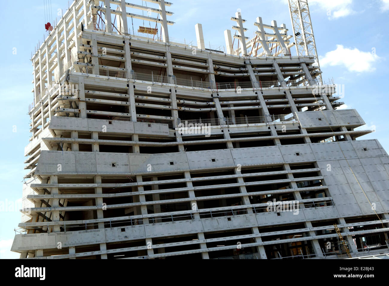 Costruzione di Tate Modern estensione, Londra Foto Stock