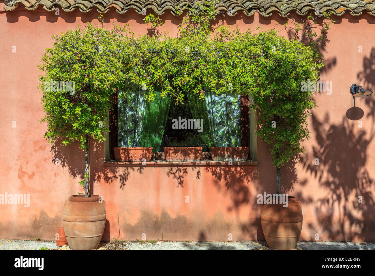 Dettaglio di una casa siciliana a Mozia Foto Stock