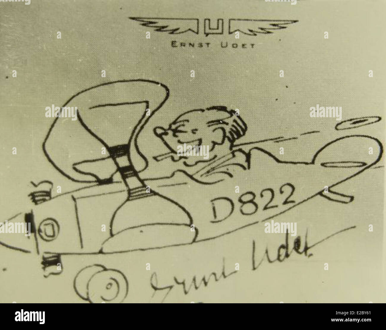 Ernst Udet è stato un asso dell'aviazione tedesco della prima guerra mondiale e pioniere dell'aviazione. Conosciuto per il suo successo in combattimento e per i contributi postbellici all'aviazione, fu una delle figure più importanti nella storia dell'aviazione. Foto Stock
