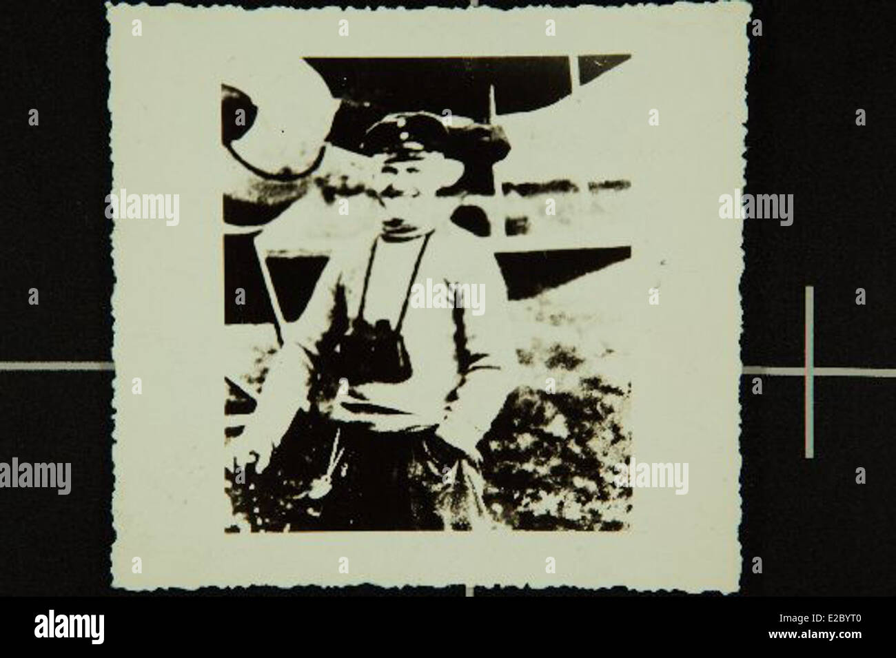 Questa immagine del San Diego Air and Space Museum mostra Manfred von Richthofen, noto come il "Barone Rosso", uno dei più famosi piloti di caccia della prima guerra mondiale. La sua eredità nell'aviazione militare è evidenziata dalle sue vittorie aeree e dalle sue tattiche pionieristiche. Foto Stock