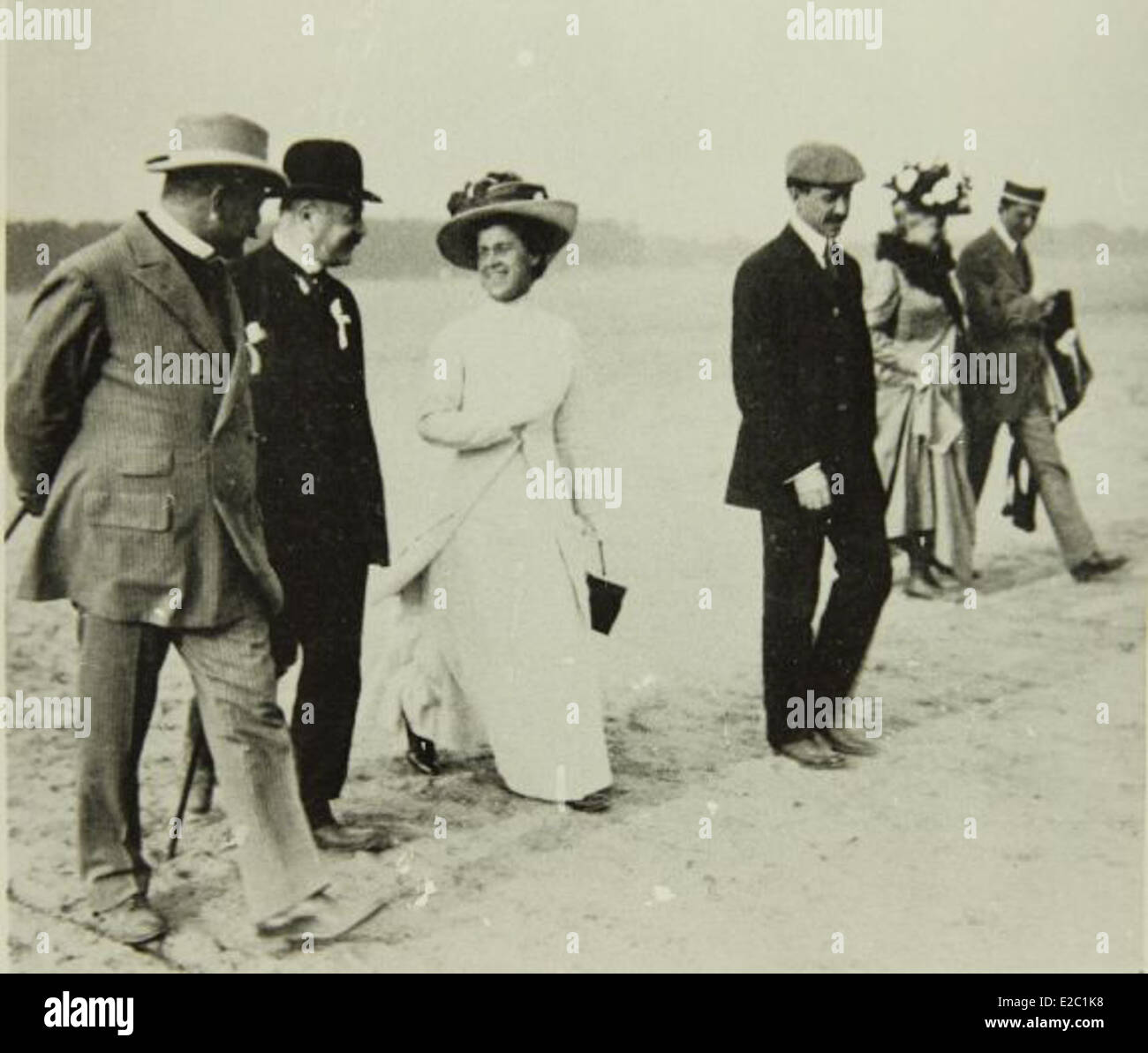 Foto di Orville Wright, uno dei pionieri dell'aviazione moderna, al San Diego Air and Space Museum. Il museo ospita manufatti significativi del lavoro dei fratelli Wright e della prima storia dell'aviazione. Foto Stock