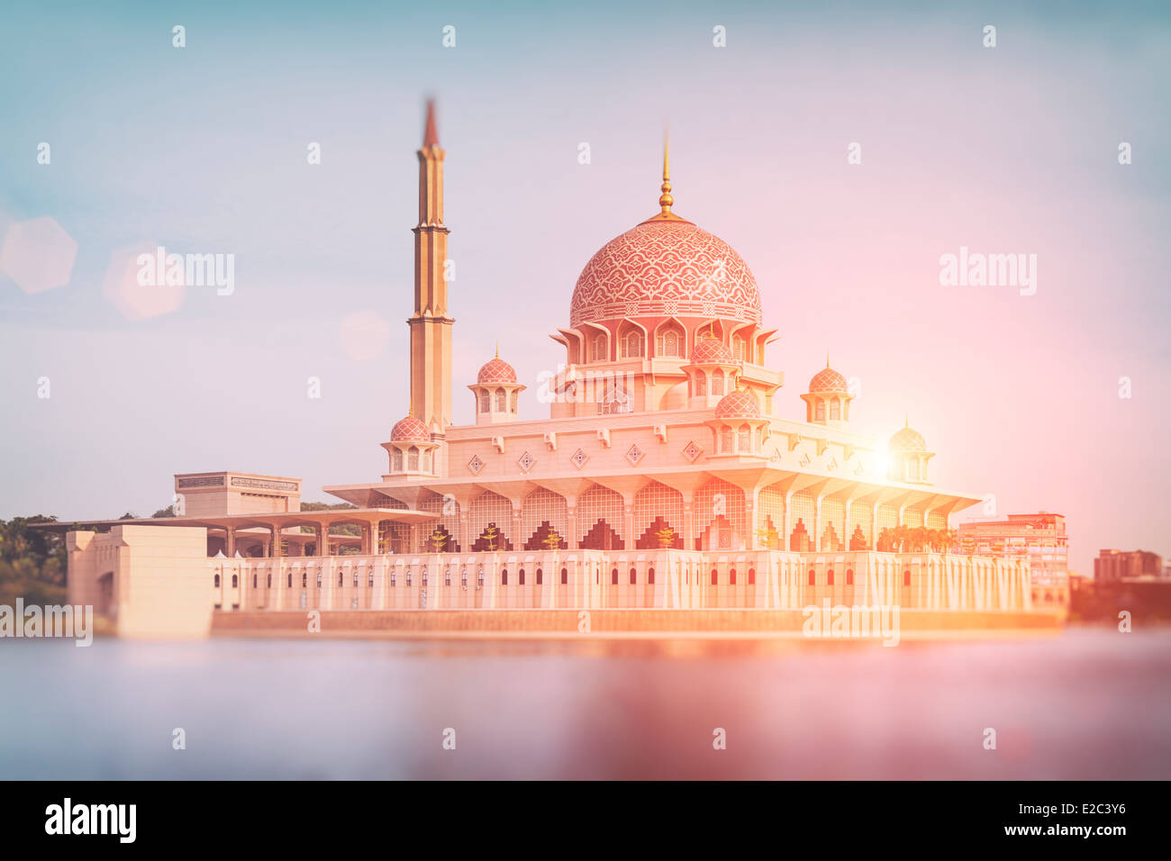 Putra moschea a Putrajaya - Kuala Lumpur in Malesia Foto Stock