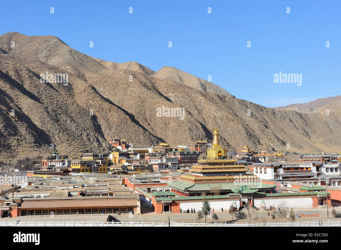 Cina, provincia di Gansu, Amdo, Xiahe, Monastero di Labrang Labuleng (Si) Foto Stock
