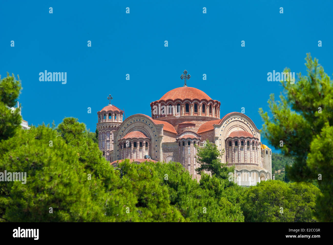 La Grecia e la Macedonia, Salonicco, chiesa di Saint Pavlo Foto Stock