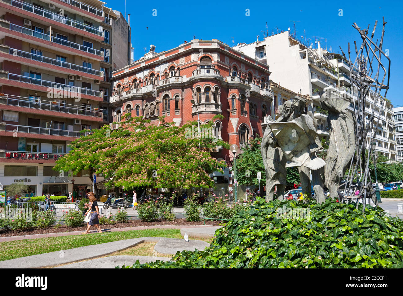 La Grecia e la Macedonia, Salonicco, Longos Mansion 1925 mansion architetto L.Gennari sul sito Aghia Sofia Foto Stock