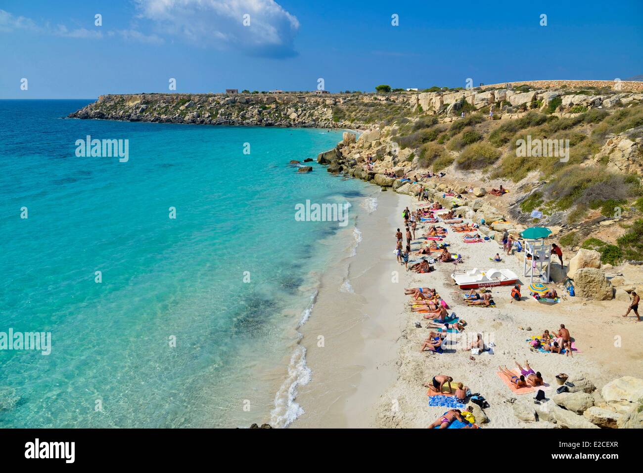Litalia Sicilia Isole Egadi Isola Di Favignana Cala