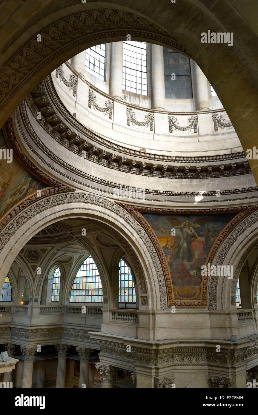 Francia, Parigi, il Pantheon, sotto la cupola centrale Foto Stock