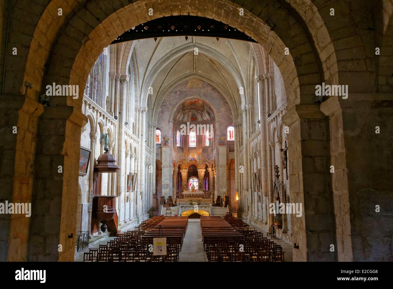 Francia, Vienne, Poitiers, Sainte Radegonde chiesa Foto Stock