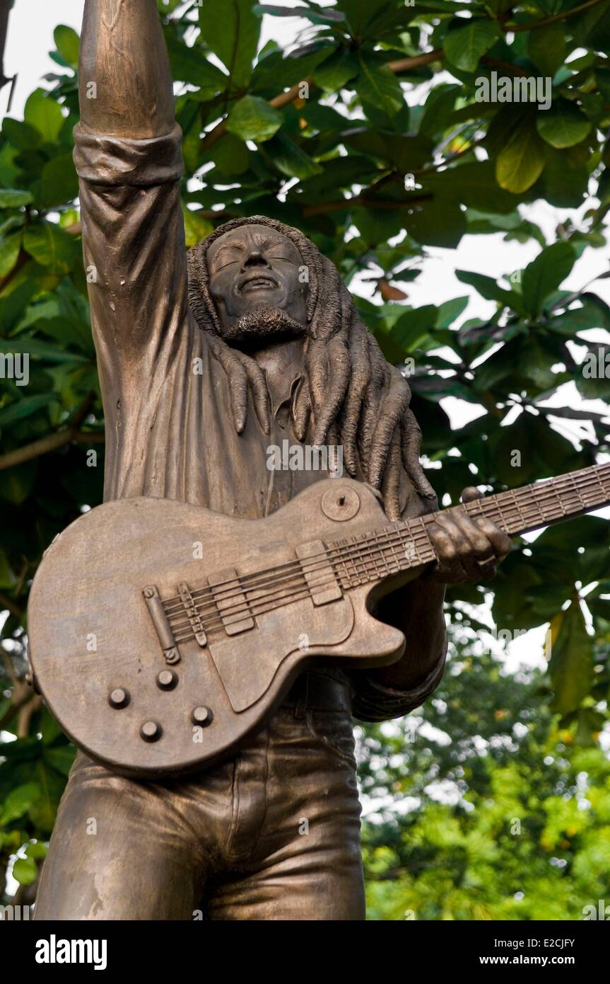 Giamaica, West Indies, Kingston, la casa di Bob Marley divenne fondation, museo di musica e la registrazione in studio Foto Stock