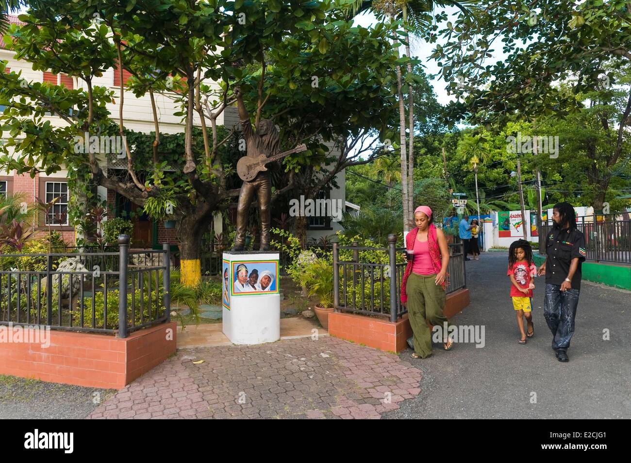 Giamaica, West Indies, Kingston, la casa di Bob Marley divenne fondation, museo di musica e la registrazione in studio Foto Stock