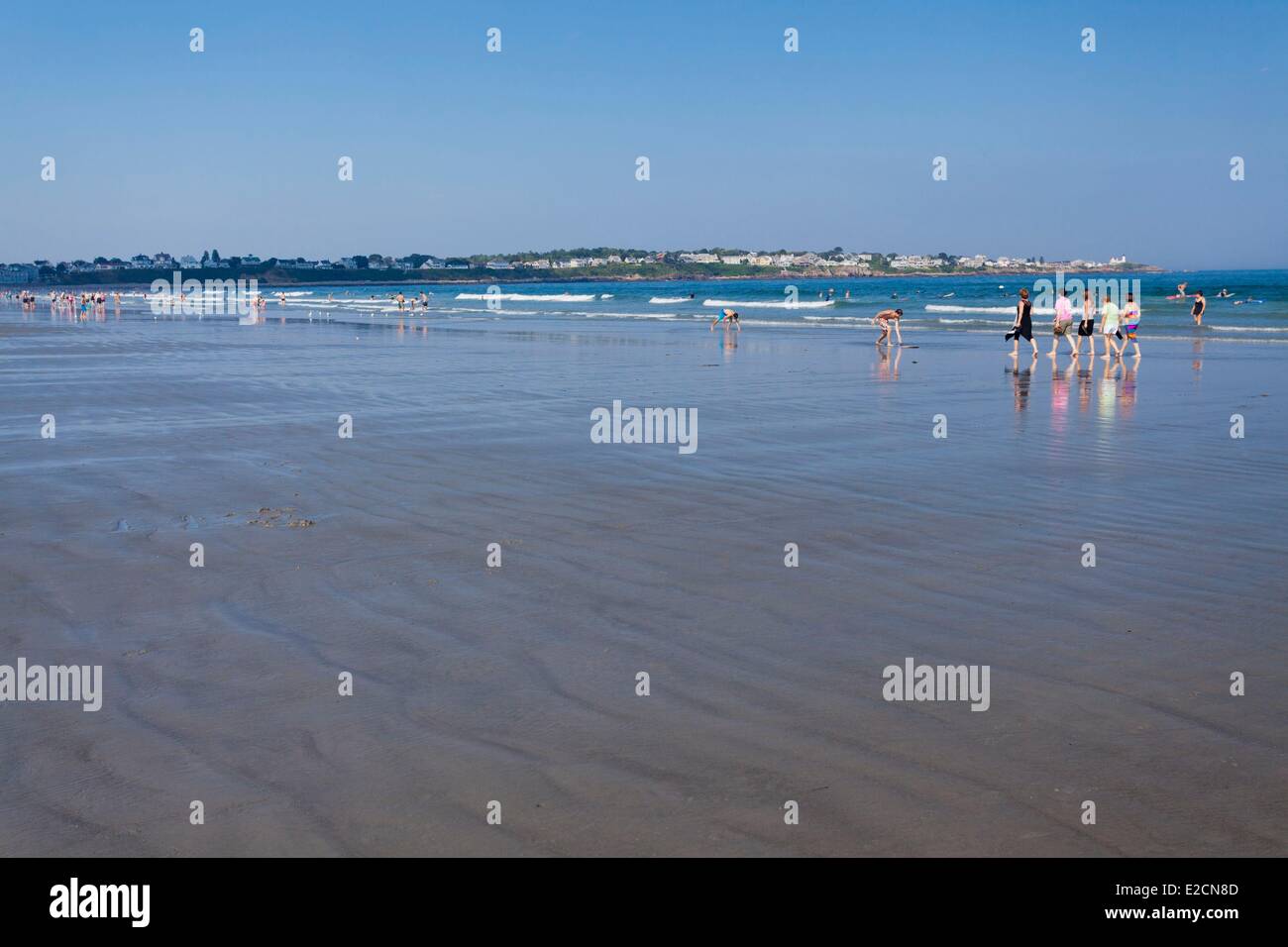 Stati Uniti Maine York spiaggia lungo la lunga spiaggia Avenue Foto Stock
