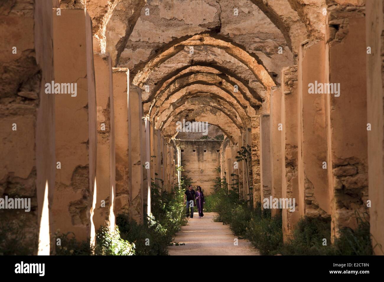 Il Marocco Meknes Tafilalt regione storica città di Meknes elencati come patrimonio mondiale dall' UNESCO Medina Les Grenieres Foto Stock