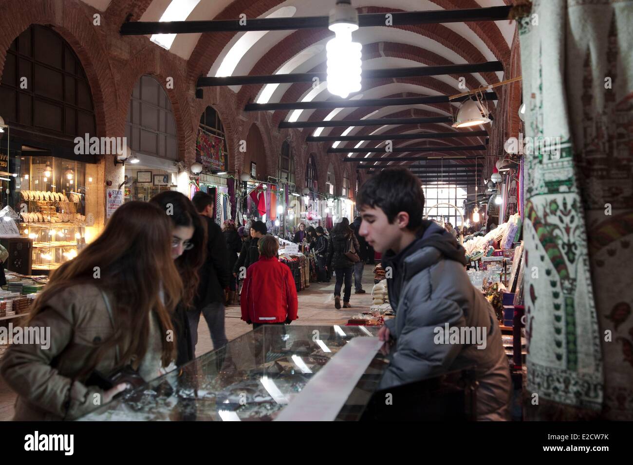 La Turchia faccia europea Regione Trakia Edirne Selimiye Bazaar Foto Stock