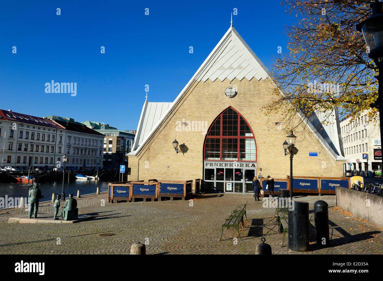 La Svezia Vastra Gotaland Goteborg (Göteborg) il pesce Chiesa Feskekorka Foto Stock