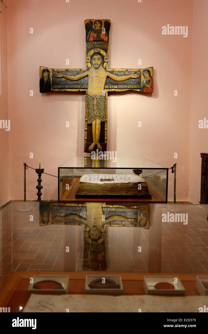 Dalmazia Croazia costa dalmata Zara il Convento di San Francesco il museo crocifissione (12 - 13 sec.) Cristo risorto Foto Stock