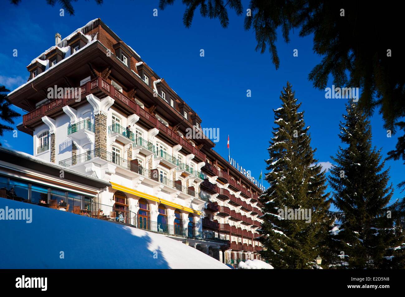 Svizzera Canton Vaud Villars sur Ollon Club Med (Palazzo vecchio) Foto Stock