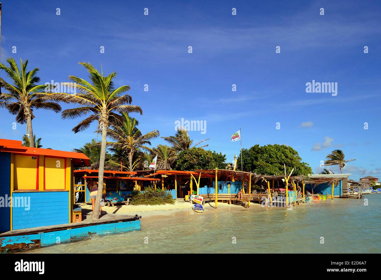 Dutch West Indies Bonaire Island Sorobon Beach Foto Stock