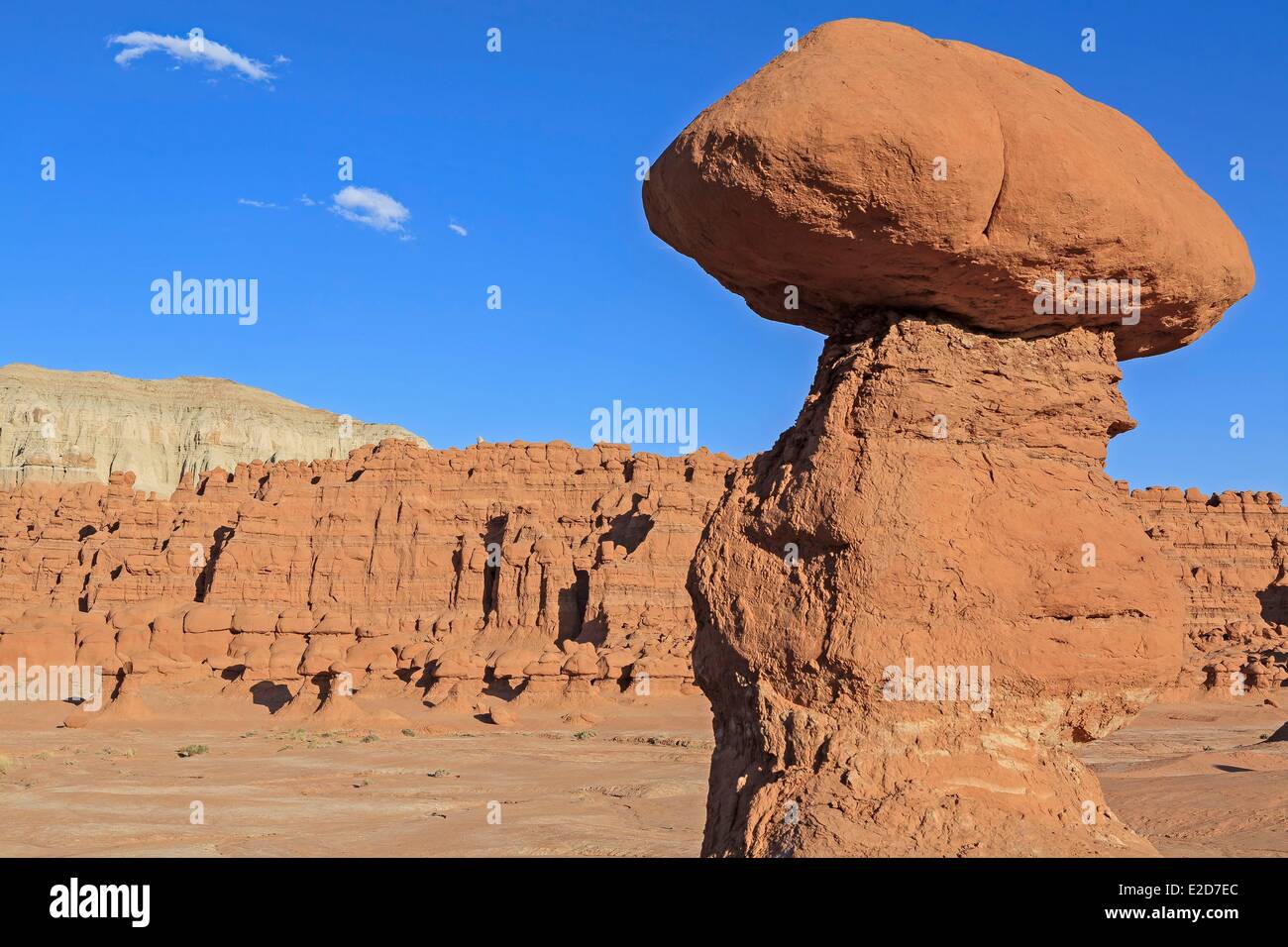 Stati Uniti Utah Colorado Plateau San Rafael Swell Goblin Valley State Park vicino a Hanksville formazioni di roccia chiamato Hoodoo Foto Stock