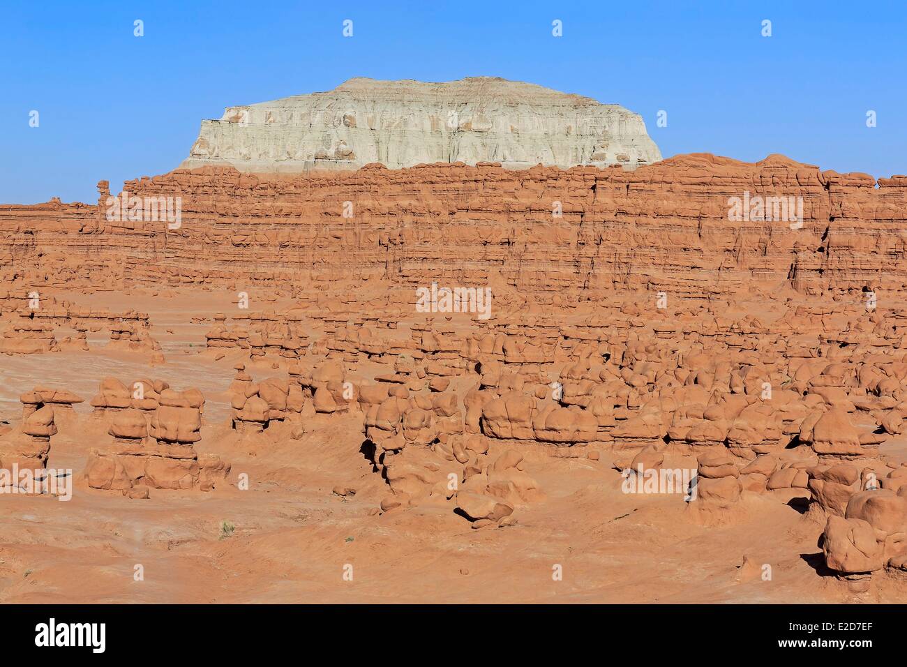 Stati Uniti Utah Colorado Plateau San Rafael Swell Goblin Valley State Park vicino a Hanksville formazioni di roccia chiamato Hoodoo Foto Stock