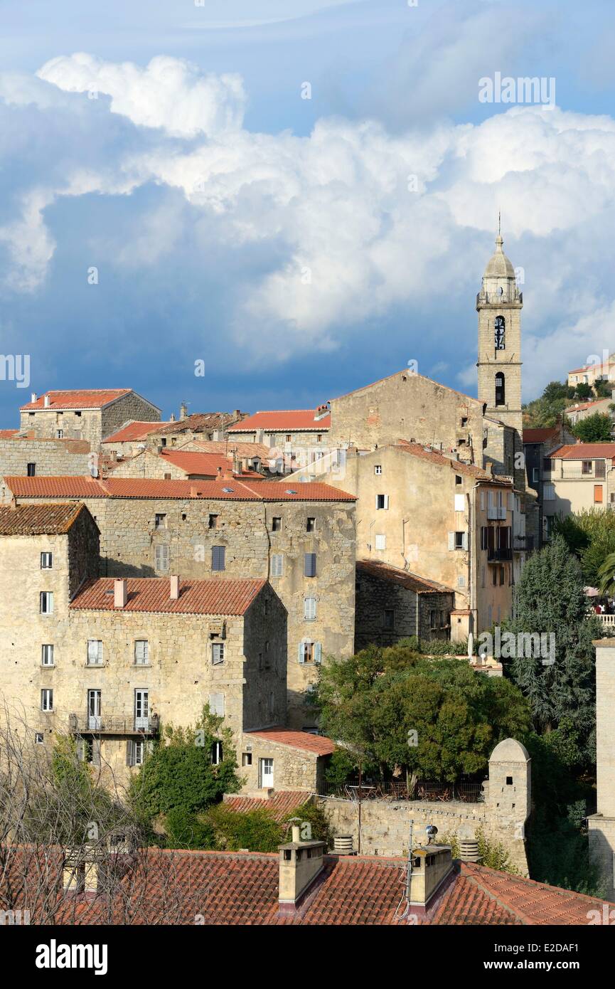Francia, Corse du Sud, Sartene e Chiesa Sainte-Marie Foto Stock