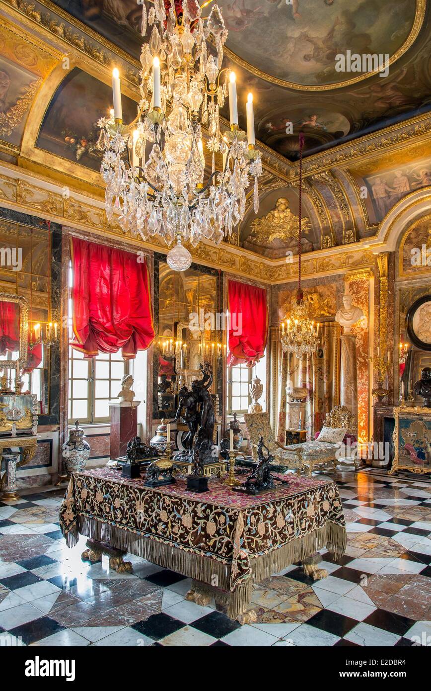 Francia Eure Le Neubourg interno del Chateau du Champ de Bataille castello del XVII secolo e ristrutturato da interior designer Jacques Foto Stock