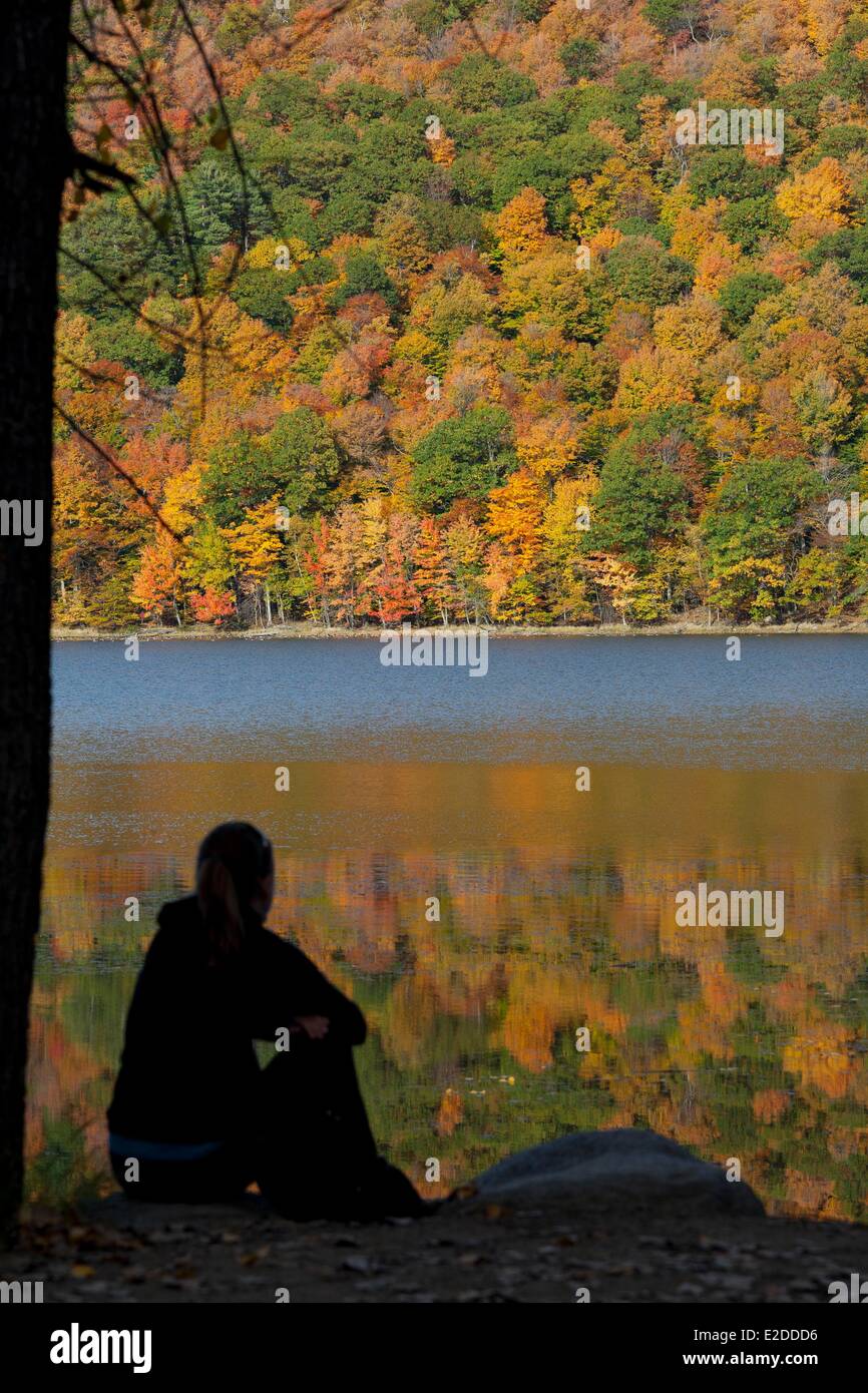 Canada Quebec Monteregie Mont Saint-Hilaire elencati come Riserva della Biosfera dall'UNESCO il lago Hertel Foto Stock