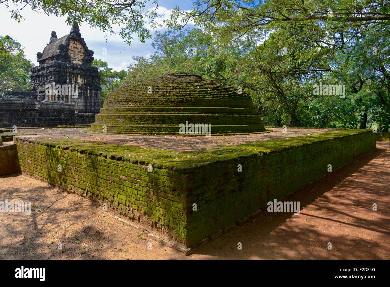 Sri Lanka Provincia centrale quartiere di Matale Naula pietra tempio indiano di Nalanda Gedige dell VIII secolo situato nel Foto Stock