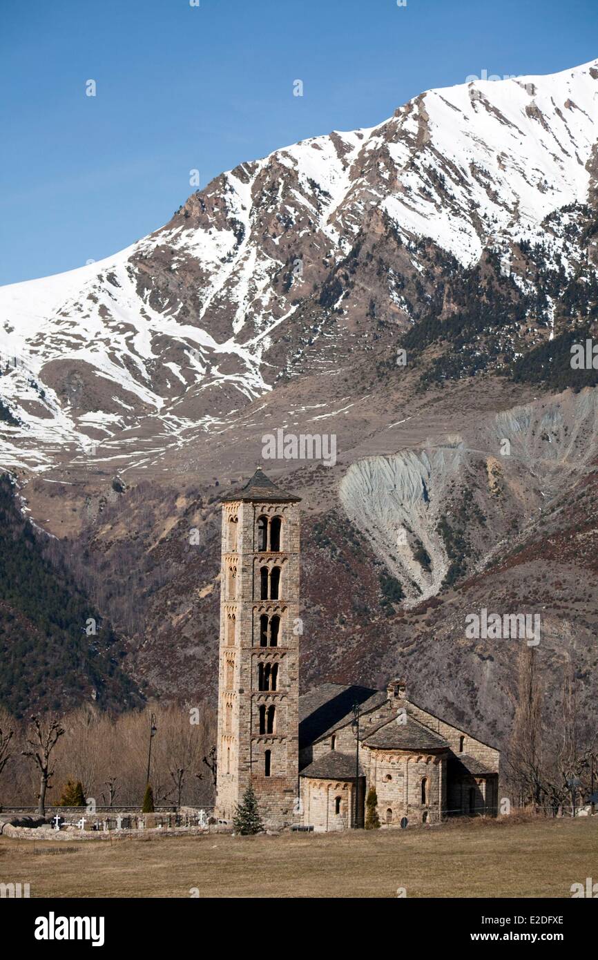 Spagna Catalogna Boi valle Sant Climent de Taull chiesa Foto Stock
