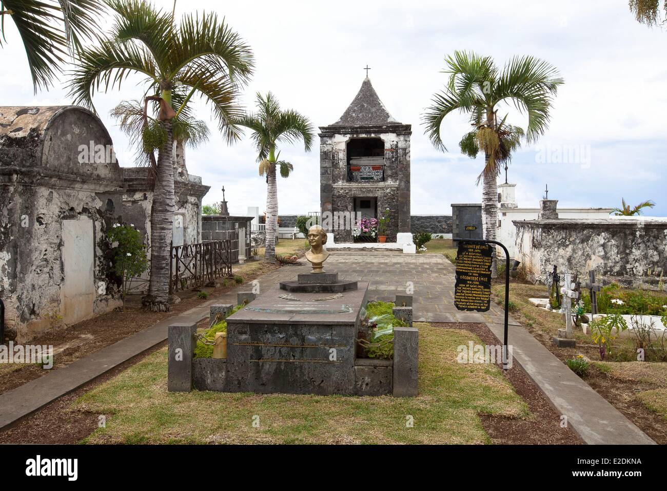 Francia, Ile de la Reunion (dipartimento francese d' oltremare), San Paolo, cimetiere marin, tombe de Leconte de Lisle Foto Stock