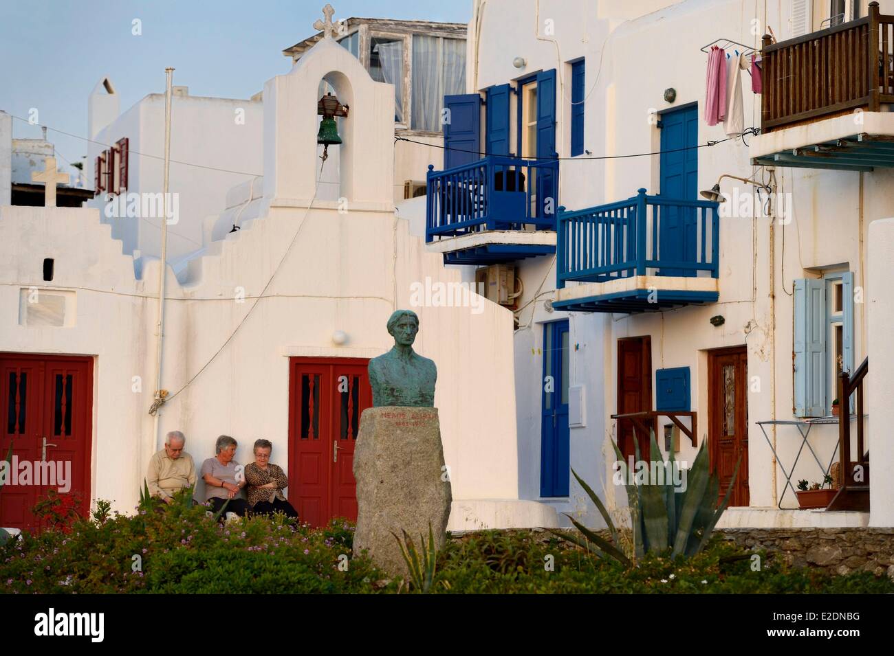 Grecia CICLADI Mykonos isola Chora (Mykonos Town) Little Venice district Foto Stock