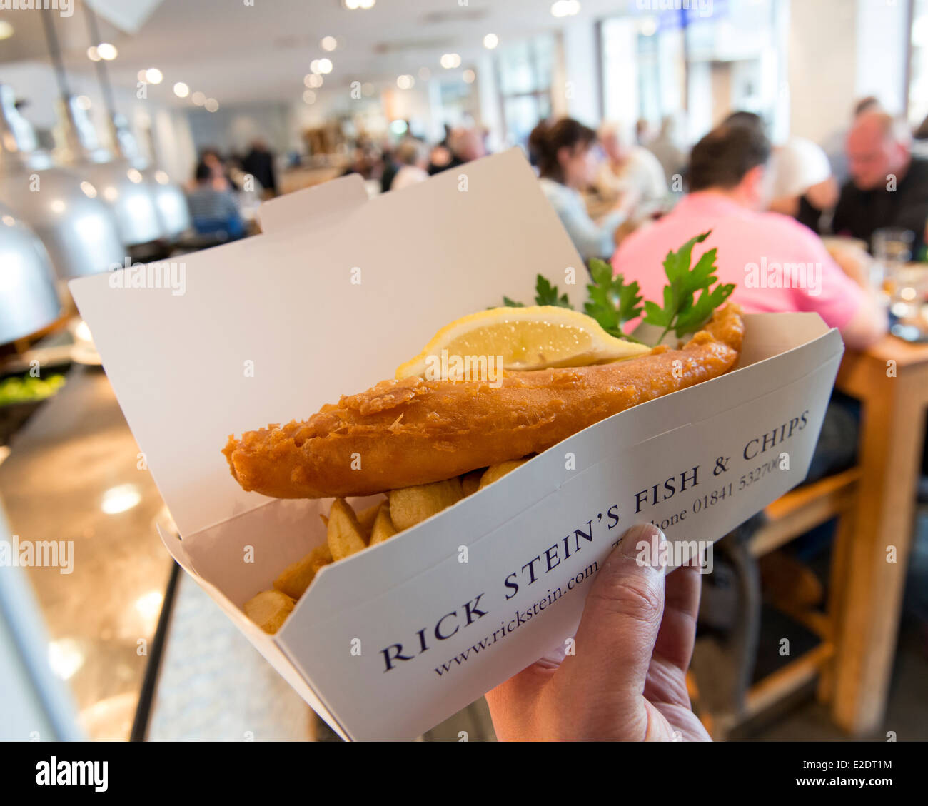 Rick Stein's Fish & Chips ristorante e take away. Falmouth, Cornwall Foto Stock