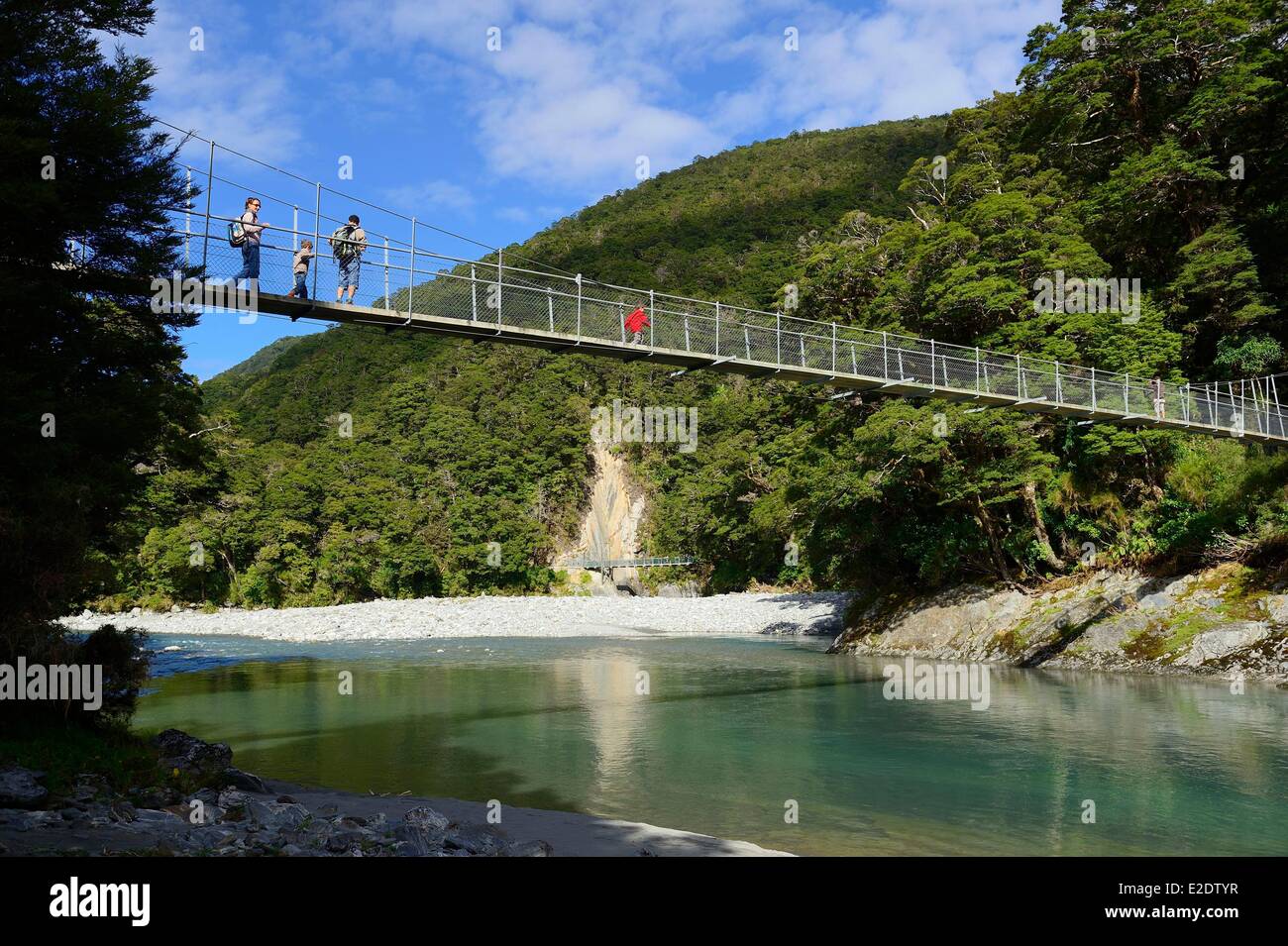 'Isola Sud della Nuova Zelanda Otago regione Te Wahipounamu sito elencato come patrimonio mondiale dall' UNESCO il Monte aspiranti Parco Nazionale Foto Stock