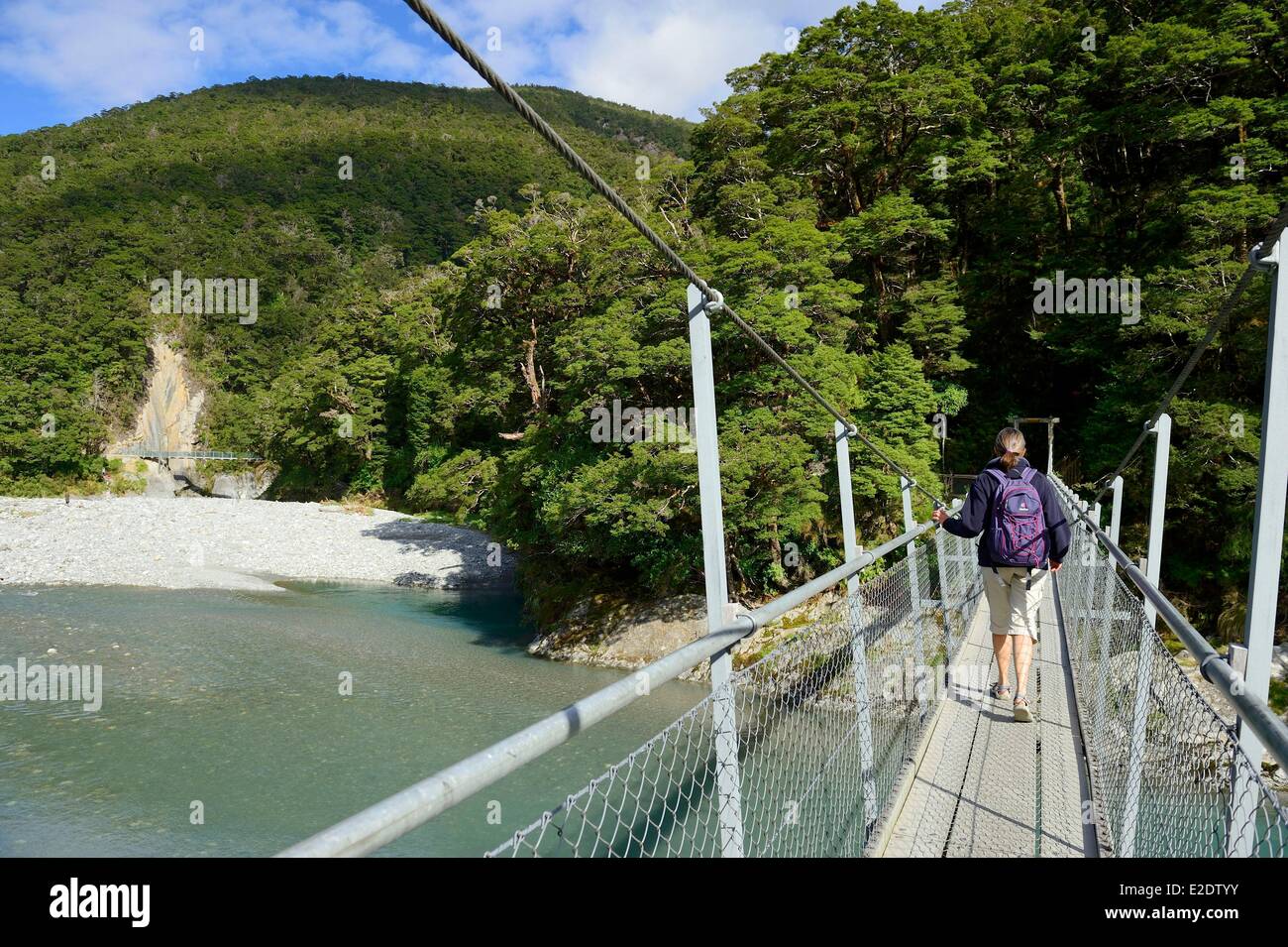 'Isola Sud della Nuova Zelanda Otago regione Te Wahipounamu sito elencato come patrimonio mondiale dall' UNESCO il Monte aspiranti Parco Nazionale Foto Stock