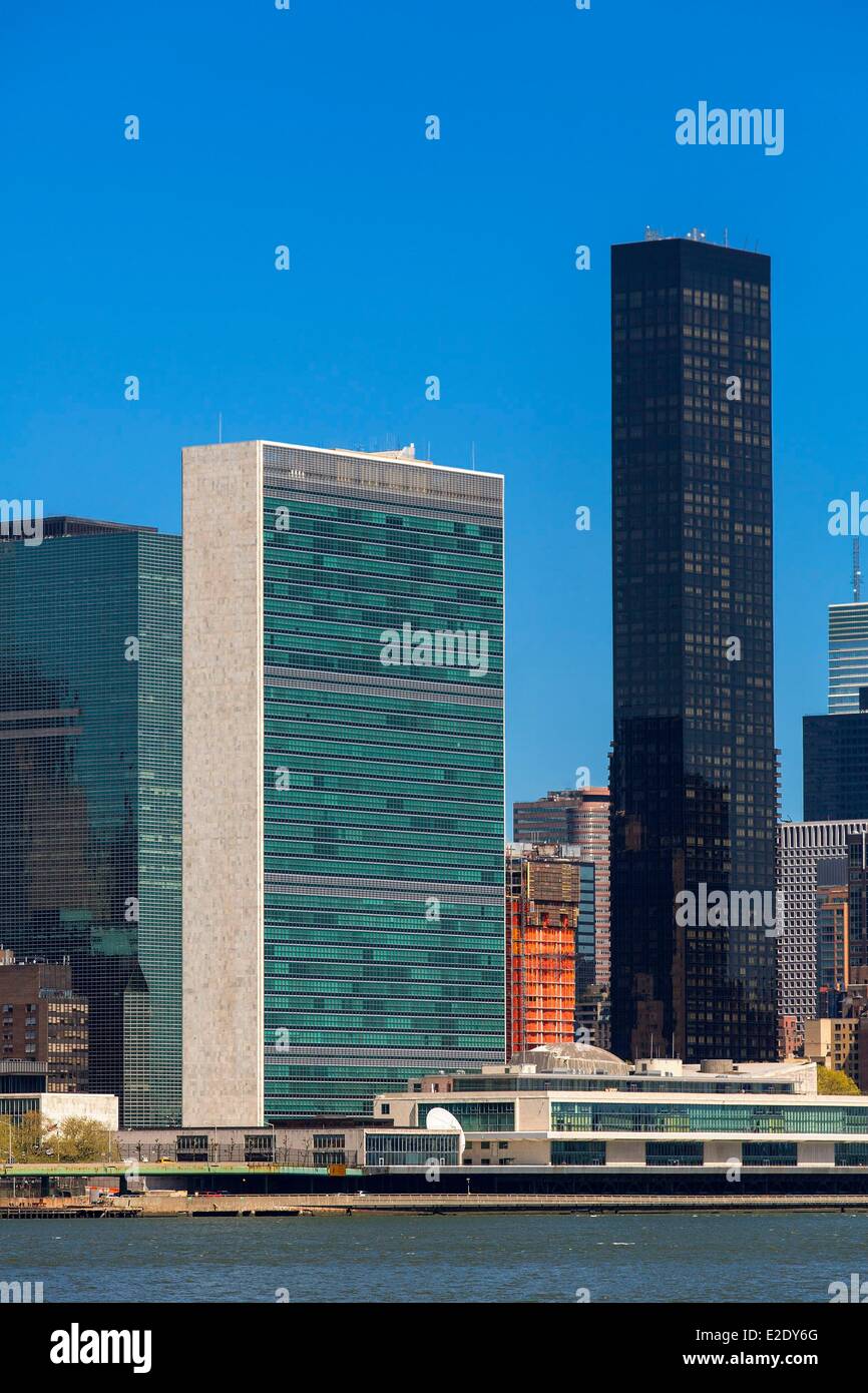 Stati Uniti New York Palazzo delle Nazioni Unite Foto Stock