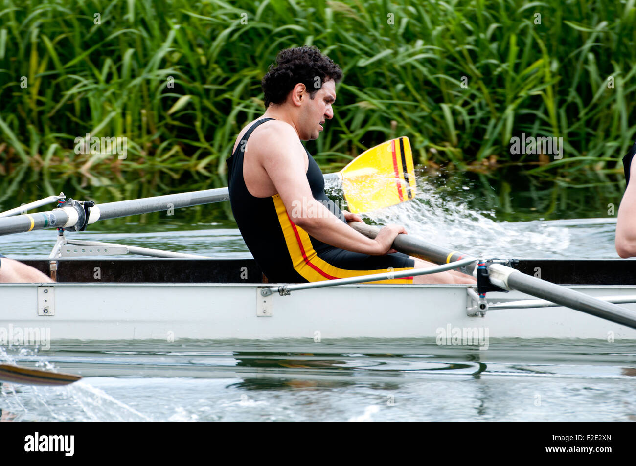Cambridge può dossi, Clare Hall uomini otto rower Foto Stock