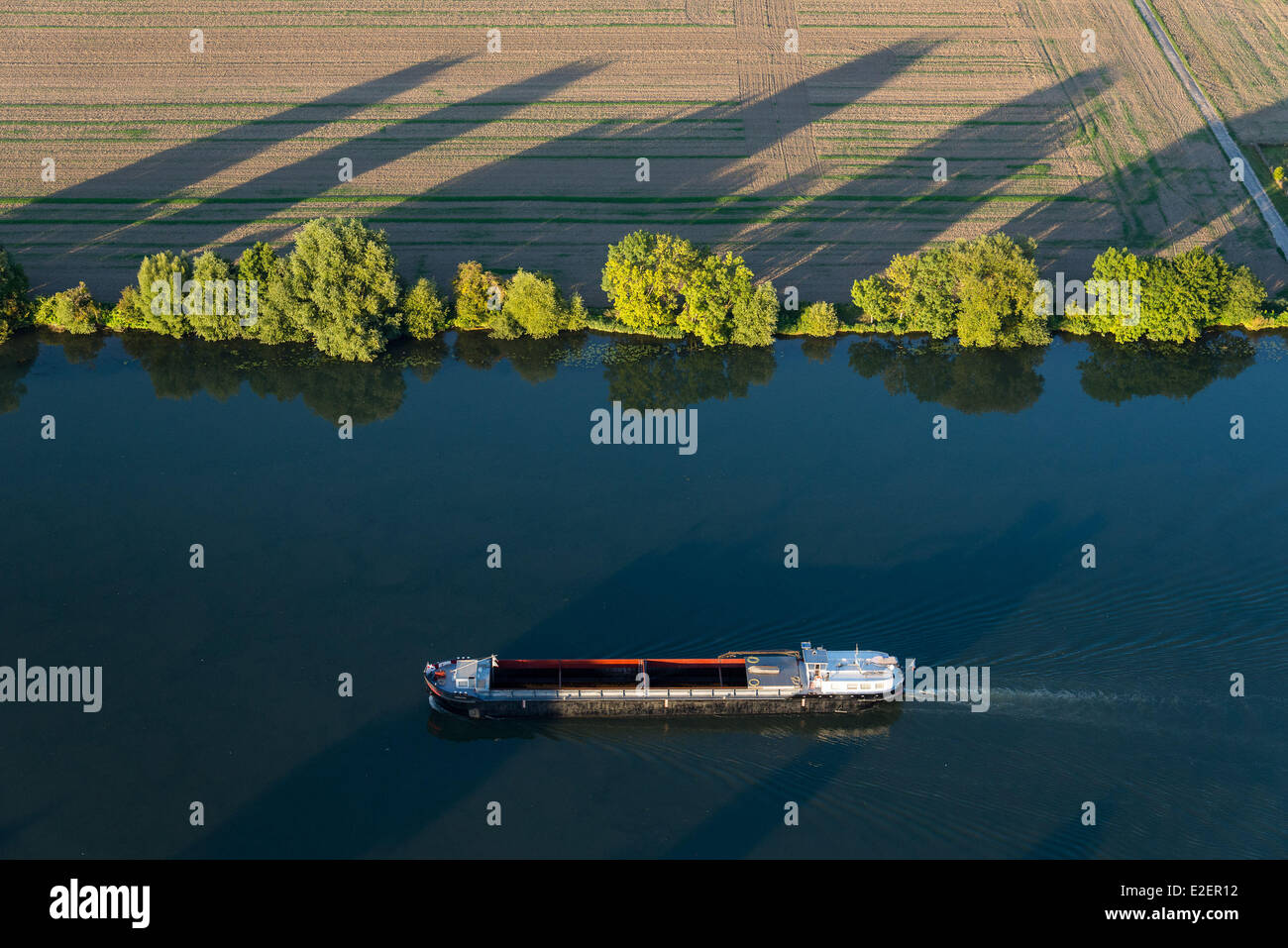 Francia, Eure, Porta Mort, Senna (vista aerea) Foto Stock