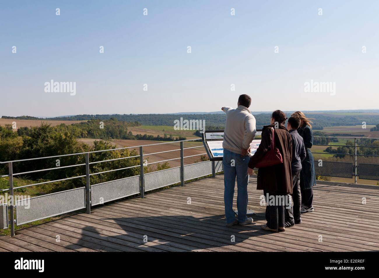 Francia, Aisne, Oulches la Vallee Foulon, Chemin des Dames, memoriale delle Caverne du Dragon Foto Stock