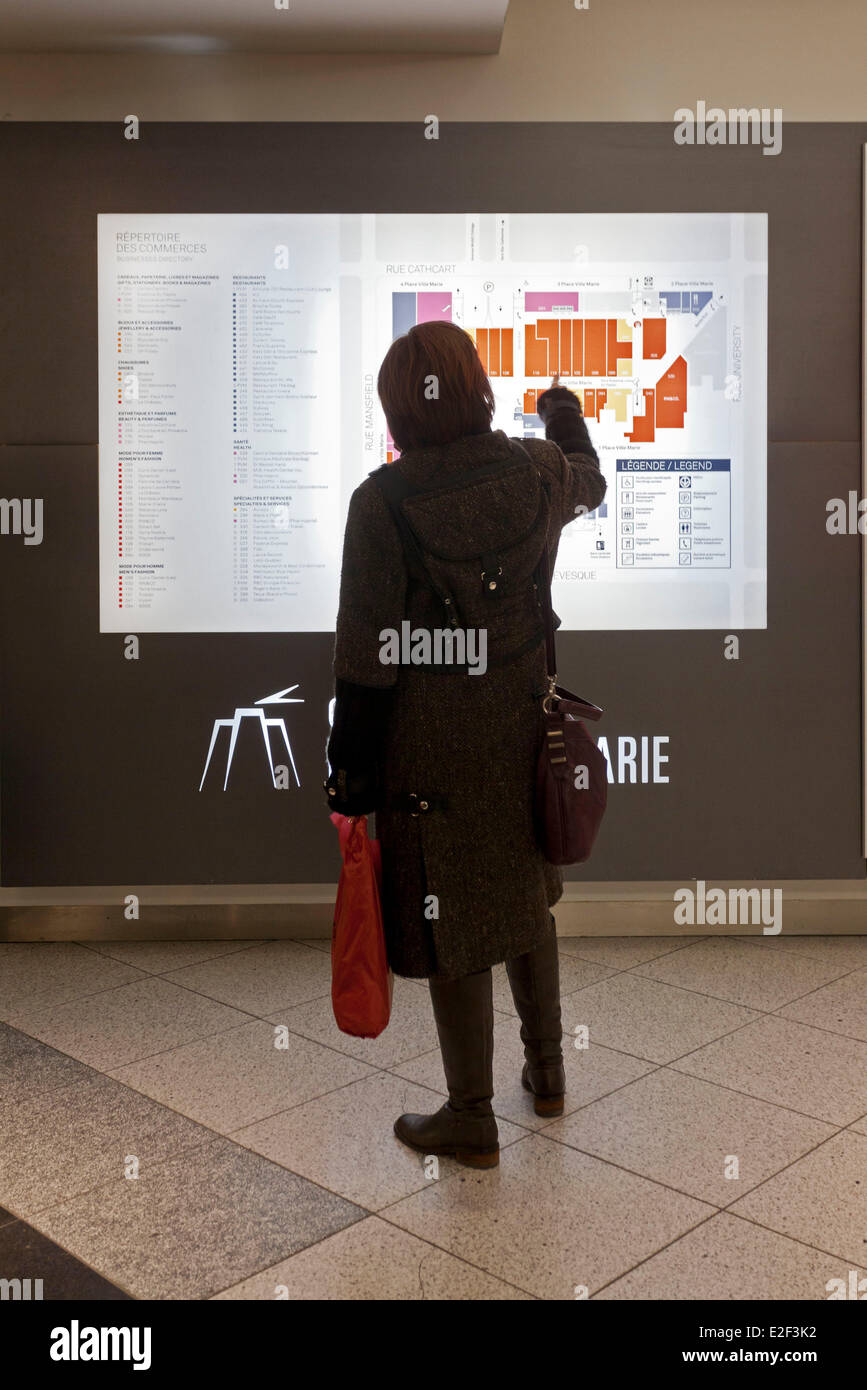 Canada, Provincia di Quebec, Montreal, la città sotterranea, il centro commerciale nel luogo Ville-Marie Foto Stock