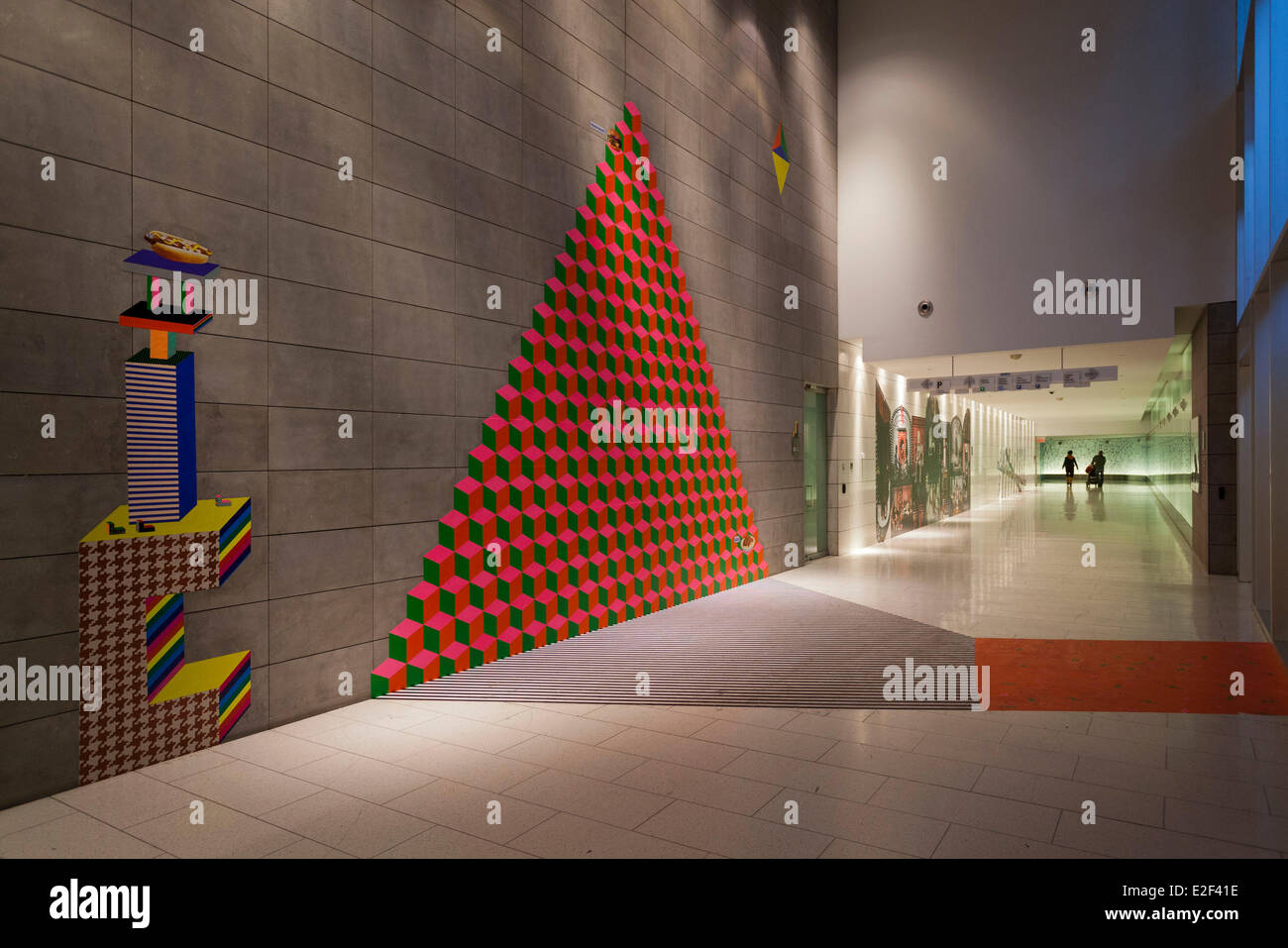 Canada Quebec Montreal provincia la città sotterranea esposizione annuale di arte Pazzazz sotterraneo lavoro di artista di Montreal Foto Stock