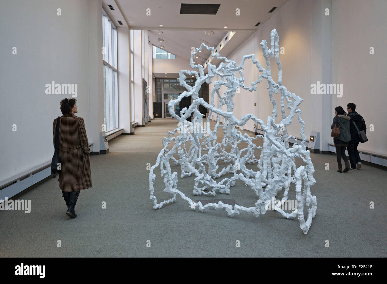 Canada, Provincia di Quebec, Montreal, la città sotterranea, annuale mostra Arte nel sotterraneo, Euromaze dall artista Ilona punti metallici Foto Stock